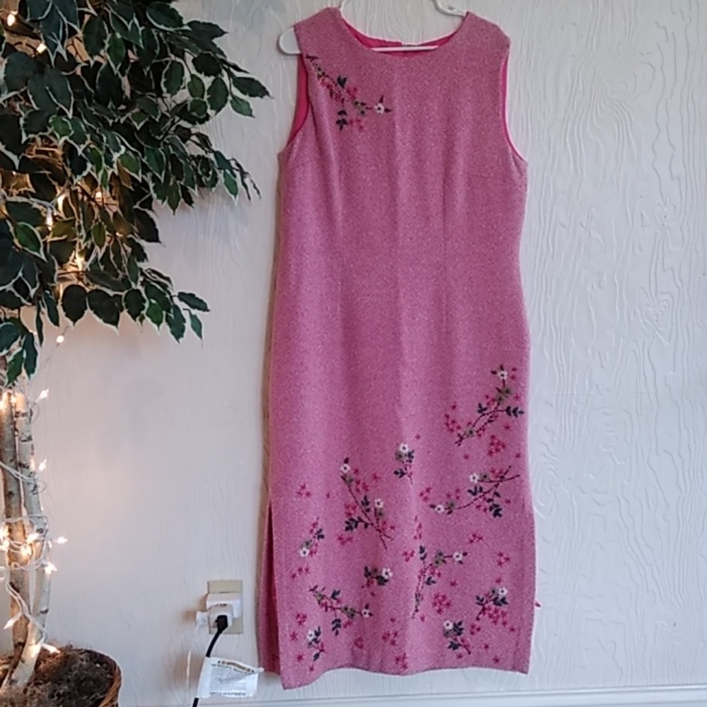 Vintage Oilily Tweed hand stitched dress